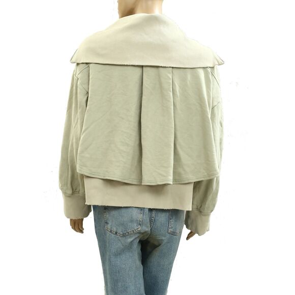 Free People We The Free Addison Jacket Top Ribbed Oversize Slouchy S New 284408 - Picture 7 of 9